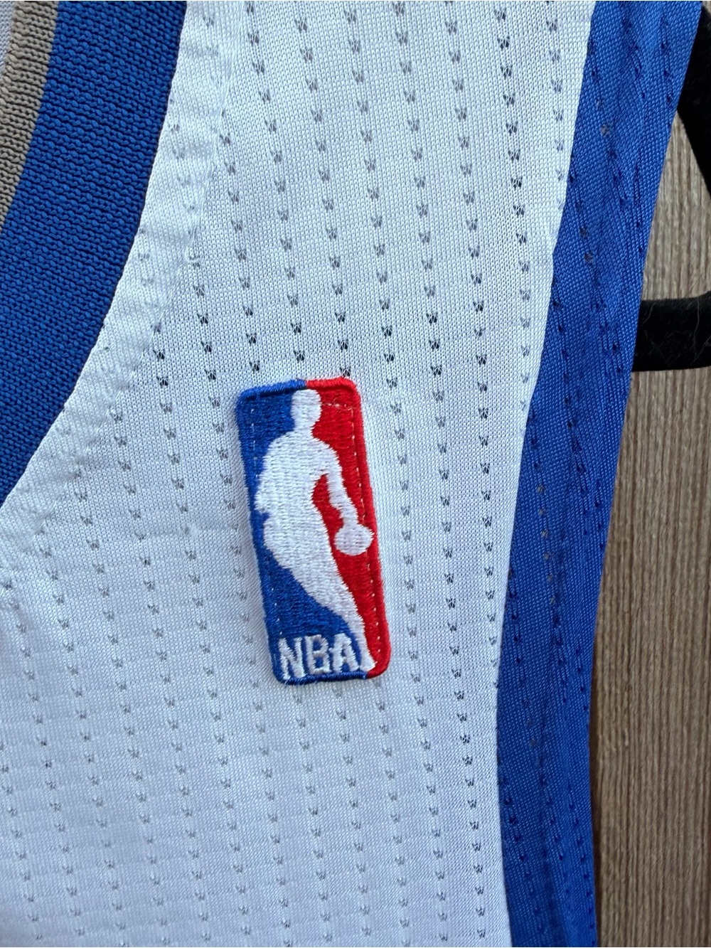 Adidas White Blue Minnesota Wolves #9 Rubio Basketball Jersey size Large - Picture 7 of 11